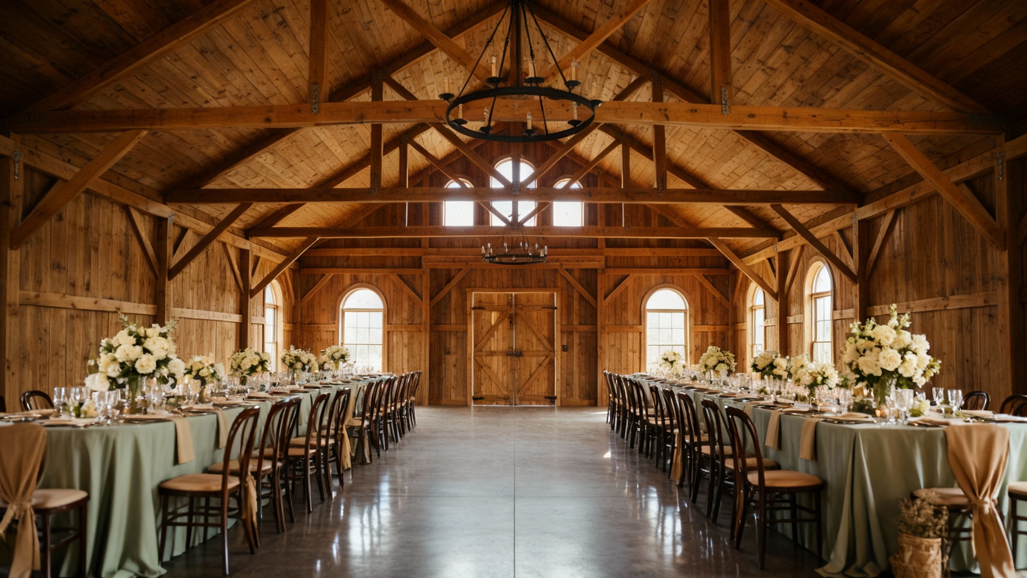 Rustic Wedding Theme venue design with Natural charm with barn wood, wildflowers, and vintage touches